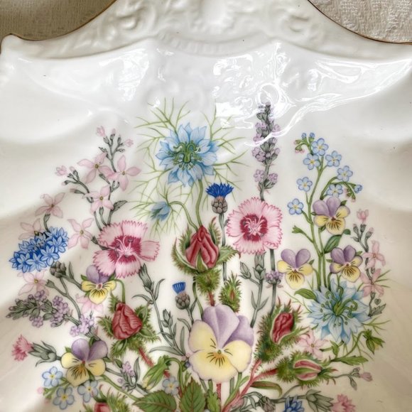 Vintage Aynsley, John Wild Tudor Shell Shaped 8” Trinket Dish - Picture 2 of 6